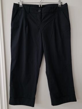New York & Company Black Cropped Dress Pants
